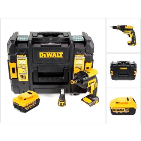 DeWalt DCF 620 18 V Brushless Visseuse Plaque De Plâtre Sans Fil En Coffret TSTAK II + 1x Batterie DCB 182 4,0 Ah Sans Chargeur 3 DeWalt DCF 620 18 V Brushless Visseuse Plaque De Plâtre Sans Fil En Coffret TSTAK II + 1x Batterie DCB 182 4,0 Ah Sans Chargeur