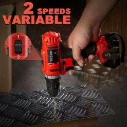 Perceuse Visseuse Sans Fil 21V, TEENO Deux 1.5Ah Batteries Visseuse Devisseuse Sans Fil,41 Accessoires,gants Professionnels 11 Perceuse Visseuse Sans Fil 21V, TEENO Deux 1.5Ah Batteries Visseuse Devisseuse Sans Fil,41 Accessoires,gants Professionnels -Outils Électriques 13575359 4