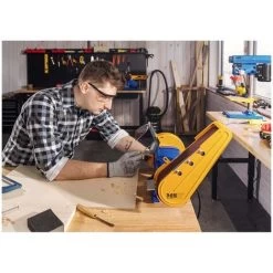 MSW Ponceuse Ponceuse À Bande Ponceuse À Bande Rectifieuse Bloc De Ponçage 250 W -Outils Électriques 13814635 4