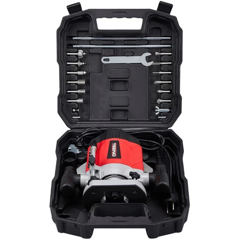 Défonceuse 1200 Watts TEENO, Mallette,12 Fraises,2 Brosse à Charbon 5 Défonceuse 1200 Watts TEENO, Mallette,12 Fraises,2 Brosse à Charbon – Image 3