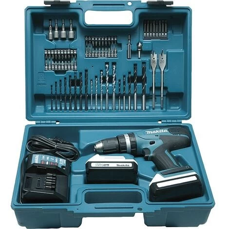 Perceuse Visseuse à Percussion MAKITA HP457DWE10 + Kit D'accessoires - 18V - 1.5Ah 3 Perceuse Visseuse à Percussion MAKITA HP457DWE10 + Kit D'accessoires - 18V - 1.5Ah