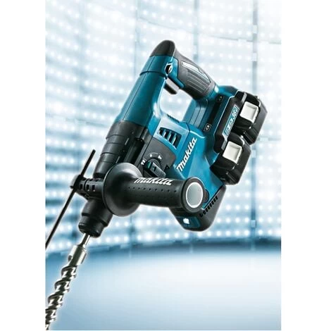 Perforateur-Burineur SDS+ 36V MAKITA - 2x18V Li-ion 5Ah - 26mm - 4xbatteries + 1xchargeur Rapide + 2 Coffrets Transport + Accessoires - DHR264PT4J 4 Perforateur-Burineur SDS+ 36V MAKITA - 2x18V Li-ion 5Ah - 26mm - 4xbatteries + 1xchargeur Rapide + 2 Coffrets Transport + Accessoires - DHR264PT4J – Image 2