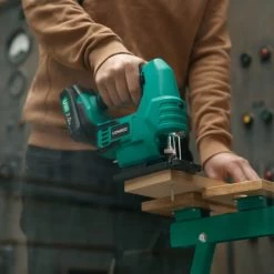 Scie Sauteuse Sans Fil VPower 20V. 2 Batteries 2.0Ah, 1 Chargeur Rapide, 2 Lames De Scie Et Guide Parallèle Inclus -Outils Électriques 14875018 3