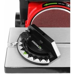 Ponceuse à Bande, Puissance 400W, Vitesse Bande 7,35m/s, Inclinaison Ceinture Jusqu'à 90º, Table à Disque Inclinable Jusqu'à 45º - Greencut LJ400C -Outils Électriques 15928522 3