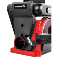 Ponceuse à Bande, Puissance 400W, Vitesse Bande 7,35m/s, Inclinaison Ceinture Jusqu'à 90º, Table à Disque Inclinable Jusqu'à 45º - Greencut LJ400C -Outils Électriques 15928522 4