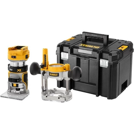 DeWalt - Affleureuse Et Défonceuse XR 18V 8mm (1/4) Brushless Sans Batterie Ni Chargeur Avec Coffret TSTAK 4 DeWalt - Affleureuse Et Défonceuse XR 18V 8mm (1/4) Brushless Sans Batterie Ni Chargeur Avec Coffret TSTAK – Image 2