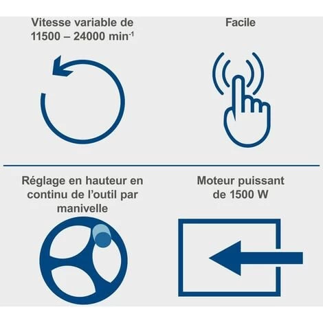 DÉFONCEUSE SUR TABLE TOUPIE À BOIS SCHEPPACH HF50 5 DÉFONCEUSE SUR TABLE TOUPIE À BOIS SCHEPPACH HF50 – Image 3