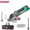 Scie Circulaire, HYCHIKA 500W Mini Scie Circulaire, 4500RPM, Profondeur De Coupe: 0-25mm, Moteur En Cuivre Pur, 3 Lames Pour Les Coupes De Bois, De Métal Mou, De Carreaux Et De Plastique 1 Scie Circulaire, HYCHIKA 500W Mini Scie Circulaire, 4500RPM, Profondeur De Coupe: 0-25mm, Moteur En Cuivre Pur, 3 Lames Pour Les Coupes De Bois, De Métal Mou, De Carreaux Et De Plastique -Outils Électriques 20359601 1
