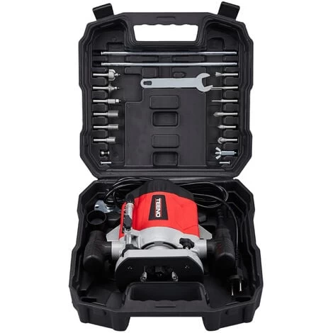 Défonceuse 1200 Watts TEENO, Mallette,12 Fraises,2 Brosse à Charbon 5 Défonceuse 1200 Watts TEENO, Mallette,12 Fraises,2 Brosse à Charbon – Image 3