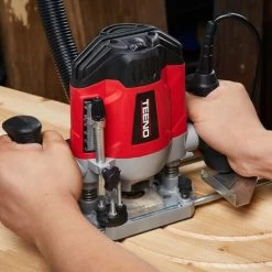 Défonceuse 1200 Watts TEENO, Mallette,12 Fraises,2 Brosse à Charbon 10 Défonceuse 1200 Watts TEENO, Mallette,12 Fraises,2 Brosse à Charbon -Outils Électriques 23114282 4