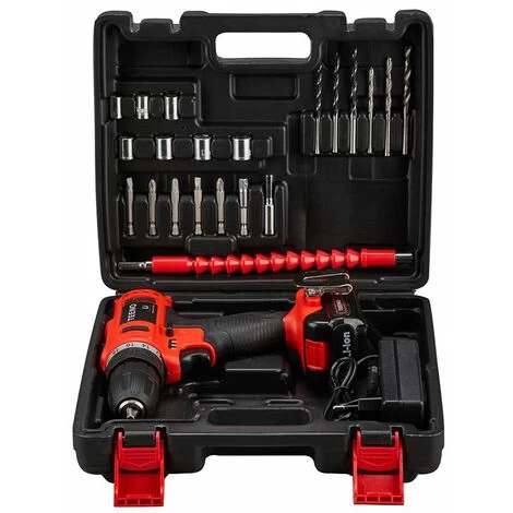 Perceuse Visseuse Sans Fil 21V,TEENO 1x1.5Ah Batteries,Visseuse Devisseuse Sans Fil,21 Accessoires (Une Batterie) 4 Perceuse Visseuse Sans Fil 21V,TEENO 1x1.5Ah Batteries,Visseuse Devisseuse Sans Fil,21 Accessoires (Une Batterie) – Image 2