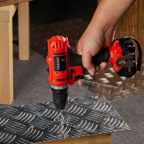 Perceuse Visseuse Sans Fil 21V,TEENO 1x1.5Ah Batteries,Visseuse Devisseuse Sans Fil,21 Accessoires (Une Batterie) 6 Perceuse Visseuse Sans Fil 21V,TEENO 1x1.5Ah Batteries,Visseuse Devisseuse Sans Fil,21 Accessoires (Une Batterie) – Image 4