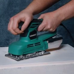 Ponceuse Vibrante 240W – 90x187mm – Boîtier De Récupération De Poussière Et 12 Feuilles Abrasives Inclus -Outils Électriques 23286937 3