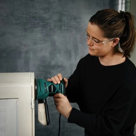 Ponceuse Orbitale Excentrique 300W – Ø 125mm - Boîte à Poussière Et 12 Feuilles Abrasives Inclus 7 Ponceuse Orbitale Excentrique 300W – Ø 125mm - Boîte à Poussière Et 12 Feuilles Abrasives Inclus – Image 5