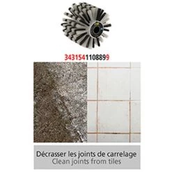 Brosse Fibre Plastique D. 120 Mm - Pour Rénovateur REX 120C -Outils Électriques 24536367 3