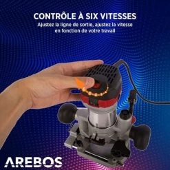 AREBOS Défonceuse électrique Machine à Fraiser 710W Sac à Outils Fraiseuse à Bois Routeur à Bois 9 AREBOS Défonceuse électrique Machine à Fraiser 710W Sac à Outils Fraiseuse à Bois Routeur à Bois -Outils Électriques 25627283 3