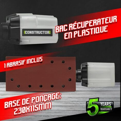 Ponceuse Vibrante 330W - Constructor 5 Ponceuse Vibrante 330W - Constructor – Image 3