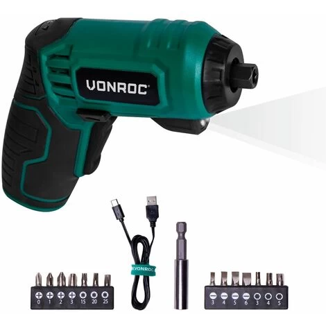 Tournevis à Batterie 4V - 14 Embouts De Vissage, Porte-embout Magnétique, Câble De Charge Et Sac De Rangement Inclus 3 Tournevis à Batterie 4V - 14 Embouts De Vissage, Porte-embout Magnétique, Câble De Charge Et Sac De Rangement Inclus