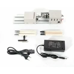 Travail Du Bois Bricolage Tour 100W Mini Tour Machine à Bois Bricolage Set Tour Avec L'UE Adaptateur (Lathe Miniature Standard + Fonction De Polissage) -Outils Électriques 31970167 4