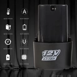 BLACKPINE - Perceuse Visseuse Tournevis Sans Fil 2 X 12V 1500mAh Batteries Lithium + 24 Accessoires + Caisse Portable 9 BLACKPINE - Perceuse Visseuse Tournevis Sans Fil 2 X 12V 1500mAh Batteries Lithium + 24 Accessoires + Caisse Portable -Outils Électriques 32703002 3