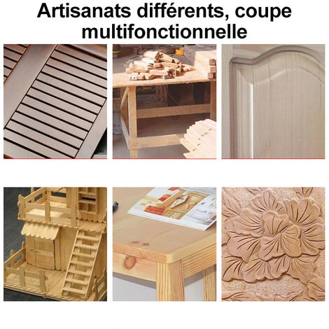 BLACKPINE - Affleureuse Défonceuse Électrique à Bois 220V 800W Trimmer Router, 30000r/min, Φ 6.35mm 6 BLACKPINE - Affleureuse Défonceuse Électrique à Bois 220V 800W Trimmer Router, 30000r/min, Φ 6.35mm – Image 4