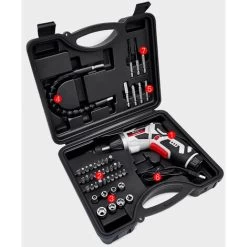 BLACKPINE- Visseuse Sans Fil 5Nm, 44 Accessoires Tournevis Sans Fil, 1300mAh Avec Chargeur USB, 6 +1 Niveau Reglages Du Couple, 2 Lampe LED, 2 Position Poigne Reglable, Boîte Compacte 9 BLACKPINE- Visseuse Sans Fil 5Nm, 44 Accessoires Tournevis Sans Fil, 1300mAh Avec Chargeur USB, 6 +1 Niveau Reglages Du Couple, 2 Lampe LED, 2 Position Poigne Reglable, Boîte Compacte -Outils Électriques 32703015 3