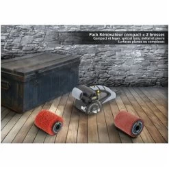 FARTOOLS PACK REX80 RENOVATEUR COMPACT + BROSSE NYLON ABRASIF + + BROSSE FIBRE SYNTHETIQUE