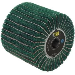 FARTOOLS Brosse Fibre Synthétique Et Lamelles Abrasives Ø120mm/L100mm