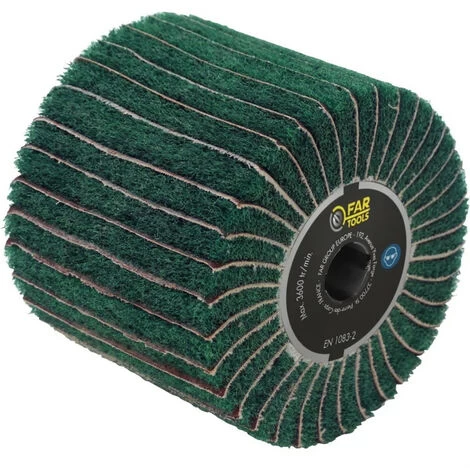 FARTOOLS Brosse Fibre Synthétique Et Lamelles Abrasives Ø120mm/L100mm 3 FARTOOLS Brosse Fibre Synthétique Et Lamelles Abrasives Ø120mm/L100mm