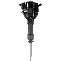 2,5 CV Marteau Piqueur Thermique Set Professionnel (Moteur à Essence 2 Temps, Refroidi à Lair, 700 - 1500 Bat/min., 20 - 55 Joule, Y Compris 2 Ciseaux Et Accessoires) Marteau De Démolition Perforateur