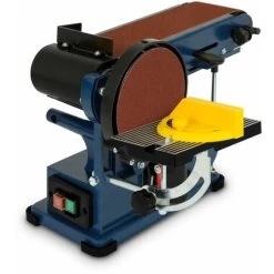 375 Watt Ponceuse à Bande Et à Disque (150mm Disque De Ponçage, Hauteur De Tablette Réglable, Pieds Anti-vibrations) -Outils Électriques 3336942 3