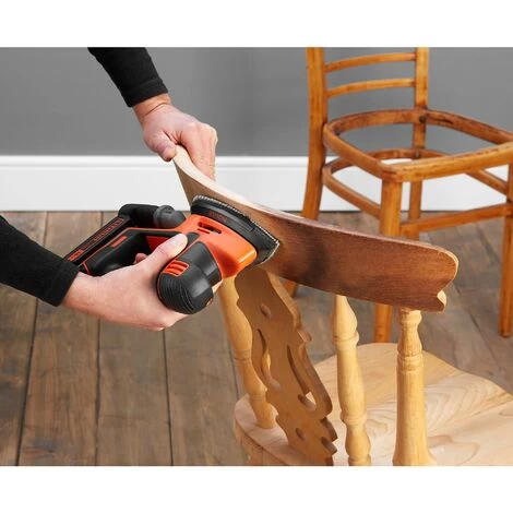 Black & Decker Ponceuse De Détail Mouse Sans Fil 18V Avec Batterie 1,5AH BLACK+DECKER BDCDS18-QW 6 Black & Decker Ponceuse De Détail Mouse Sans Fil 18V Avec Batterie 1,5AH BLACK+DECKER BDCDS18-QW – Image 4