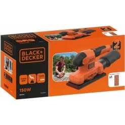 Black & Decker Ponceuse Vibrante Filaire 150W 14 000trs/min, Avec Un Sac De Collection Des Poussières Et 1 Abrasif BLACK+DECKER BEW220-QS -Outils Électriques 34599695 5