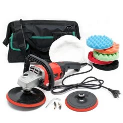XPOtool Machine Polir Meuleuse 1200W 3000 Tr./min Pochette Polisseuse 6 Niveaux Ponceuse Rotative