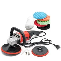 XPOtool Machine Polir Meuleuse 1200W 3000 Tr./min Polisseuse 6 Niveaux Ponceuse Rotative Set