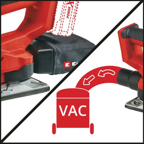 Einhell Ponceuse Vibrante Sans Fil TE-OS 18/230 Li- Solo Power X-Change (18V, Fixation Auto-agrippante, Semelle En Aluminium, Sac à Poussières, Avec 3 Feuilles De Papier Abrasif) Livré Sans Batterie 5 Einhell Ponceuse Vibrante Sans Fil TE-OS 18/230 Li- Solo Power X-Change (18V, Fixation Auto-agrippante, Semelle En Aluminium, Sac à Poussières, Avec 3 Feuilles De Papier Abrasif) Livré Sans Batterie – Image 3