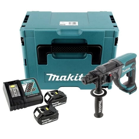 Perforateur Burineur SDS-Plus 2J 18V LXT (2x5,0 Ah) En MAKPAC - MAKITA DHR202RTJ 3 Perforateur Burineur SDS-Plus 2J 18V LXT (2x5,0 Ah) En MAKPAC - MAKITA DHR202RTJ