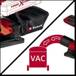 Einhell Ponceuse Vibrante Sans Fil TC-OS 18/187 Li-Solo Power X-Change (18V, Fixation Auto-agrippante, Softgrip, Avec Feuille De Papier Abrasif) Livré Sans Batterie Ni Chargeur -Outils Électriques 38401999 3