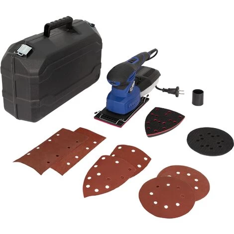 Ponceuse Excentrique Delta Vibrante 220W 12000 Tr/min Avec 6 Feuilles Abrasives 3 Ponceuse Excentrique Delta Vibrante 220W 12000 Tr/min Avec 6 Feuilles Abrasives