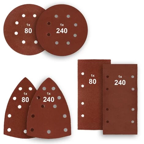 Ponceuse Excentrique Delta Vibrante 220W 12000 Tr/min Avec 6 Feuilles Abrasives 6 Ponceuse Excentrique Delta Vibrante 220W 12000 Tr/min Avec 6 Feuilles Abrasives – Image 4