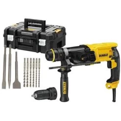 DEWALT Perforateur Burineur SDS-Plus 900W + Accessoires - D25144KP