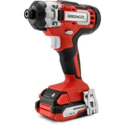 Visseuse à Chocs Avec Batterie Lithium 20V, Vitesse 3500rpm, Porte-outil 1/4, Batterie Et Chargeur Inclus – Greencut ATD200L