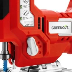 Scie Sauteuse 20V, Batterie Lithium 2.0Ah, 4 Positions De Lame, Vitesse Réglable Et Profondeur De Coupe Jusqu'à 65 Mm – Greencut SRJ200L 11 Scie Sauteuse 20V, Batterie Lithium 2.0Ah, 4 Positions De Lame, Vitesse Réglable Et Profondeur De Coupe Jusqu'à 65 Mm – Greencut SRJ200L -Outils Électriques 42500030 4