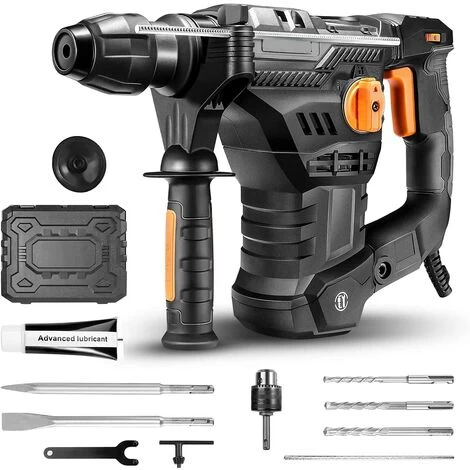 ENGINDOT Marteau Perforateur, Burineur Electrique 1500W, 7J, 4350BPM, 900RPM, Mandrin SDS Plus 4 Modes Perforateur, Anti-Vibrations, Utilisé Pour Le Béton, Le Métal Et La Pierreà -- TRH01A 3 ENGINDOT Marteau Perforateur, Burineur Electrique 1500W, 7J, 4350BPM, 900RPM, Mandrin SDS Plus 4 Modes Perforateur, Anti-Vibrations, Utilisé Pour Le Béton, Le Métal Et La Pierreà -- TRH01A