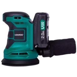 Ponceuse Orbitale Sans Fil 20V - Ø125mm -12 Feuilles Abrasives, Sac De Récupération De Poussière - 2 Batteries 2.0 Ah Et Chargeur Inclus 10 Ponceuse Orbitale Sans Fil 20V - Ø125mm -12 Feuilles Abrasives, Sac De Récupération De Poussière - 2 Batteries 2.0 Ah Et Chargeur Inclus -Outils Électriques 44191029 4