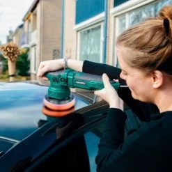 Polisseuse Double Action 650W - 125mm - 7 éponges Et Plateau De Polissage Inclus -Outils Électriques 46333423 3