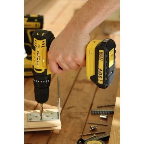 Perceuse Visseuse 20V - 2 Batteries 1,5 Ah - Malette Avec 54 Accessoires - Nemura 7 Perceuse Visseuse 20V - 2 Batteries 1,5 Ah - Malette Avec 54 Accessoires - Nemura – Image 5