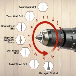 Perceuse A Percussion,TEENO 20V Perceuse Visseuse Sans Fil,poignée Latérale Amovible,2x2.0AhBatterie,20+3Réglages De Couple & 2 Vite 9 Perceuse A Percussion,TEENO 20V Perceuse Visseuse Sans Fil,poignée Latérale Amovible,2x2.0AhBatterie,20+3Réglages De Couple & 2 Vite -Outils Électriques 54089190 3