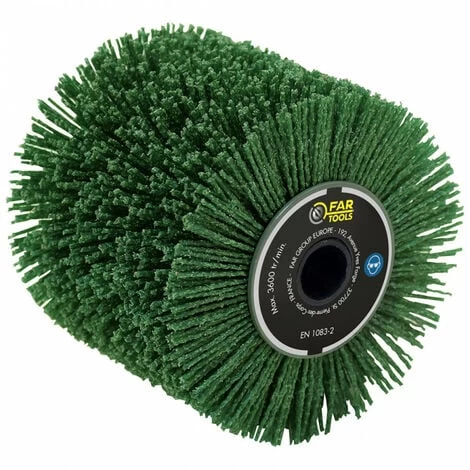Brosse Nylon Abrasif Pour Nettoyer, Décrasser Ø120x100 Mm GR36 FARTOOLS 3 Brosse Nylon Abrasif Pour Nettoyer, Décrasser Ø120x100 Mm GR36 FARTOOLS