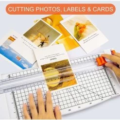 Massicot A4 12 Pouces Papier Rogneuse, Coupe Papier En Titane Avec Sécurité Automatique Pour Découper Des Photos Ou Des étiquettes/manuel De Bureau/maison，T-Audace -Outils Électriques 58878682 3